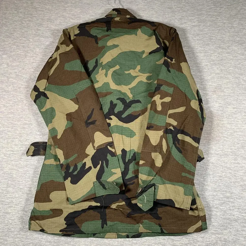 Vintage American Apparel Field Jacket Mens XS Woodland Camo Hot Weather BDU 80s